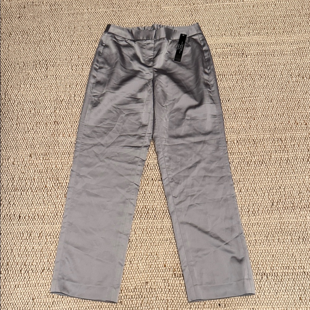 NWT Tahari Silver Grey Pants Size 2P
